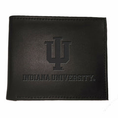Indiana University, Bi-Fold Wallet, Black, Collegiate, Home