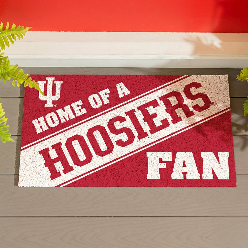 University of Indiana, PVC Mat COLOR, Home of a Fan, Collegiate