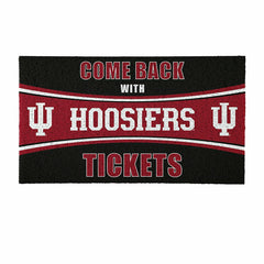 28" x 16" PVC Trapper Mat, Come Back with Tickets, Indiana University, Collegiate