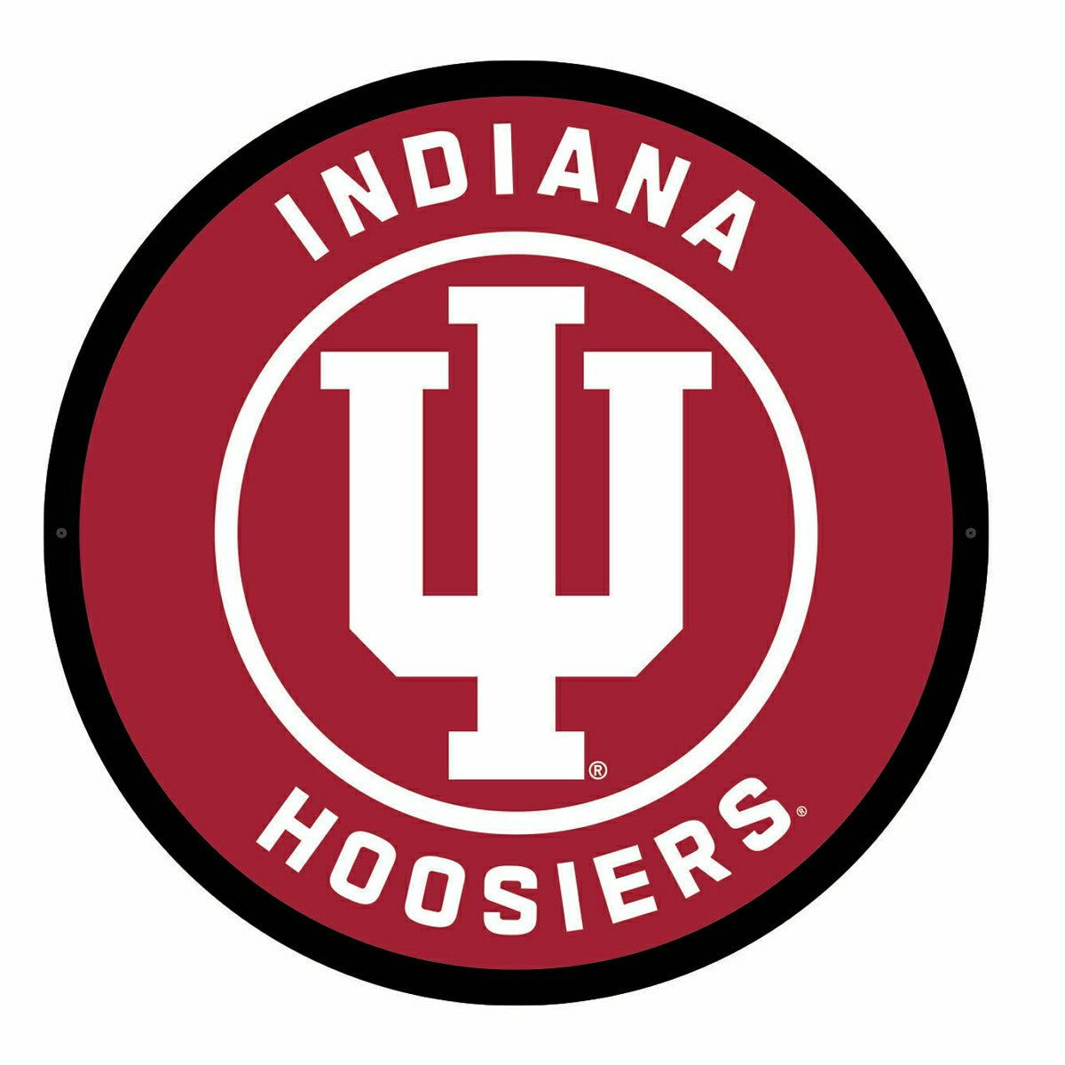 LED Wall Decor, College Football Round, Indiana University, Collegiate, Home