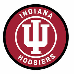 LED Wall Decor, College Football Round, Indiana University, Collegiate, Home