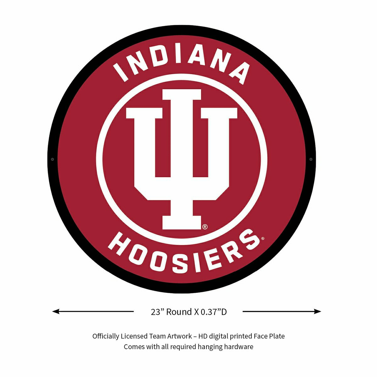LED Wall Decor, College Football Round, Indiana University, Collegiate, Home