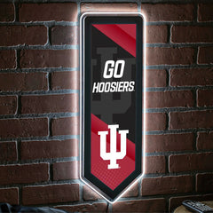 LED Wall Decor, College Football Pennant, Indiana University, Collegiate, Home