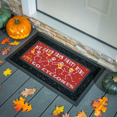 Iowa State University Flocked Coir Halloween Sassafras Switch Mat, 22", Collegiate