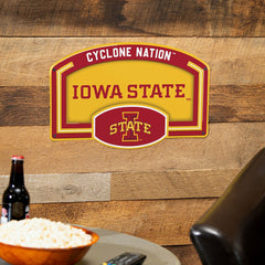 Iowa State University USA Embossed Steel Wall Sign, 11" x 17", Collegiate, Home