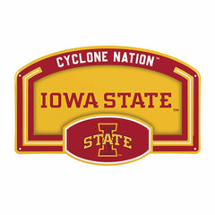 Iowa State University USA Embossed Steel Wall Sign, 11" x 17", Collegiate, Home
