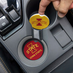 Iowa State University Car Coaster Set, 2pc, Collegiate, Home