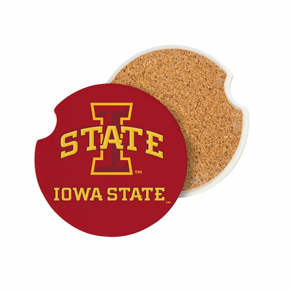 Iowa State University Car Coaster Set, 2pc, Collegiate, Home