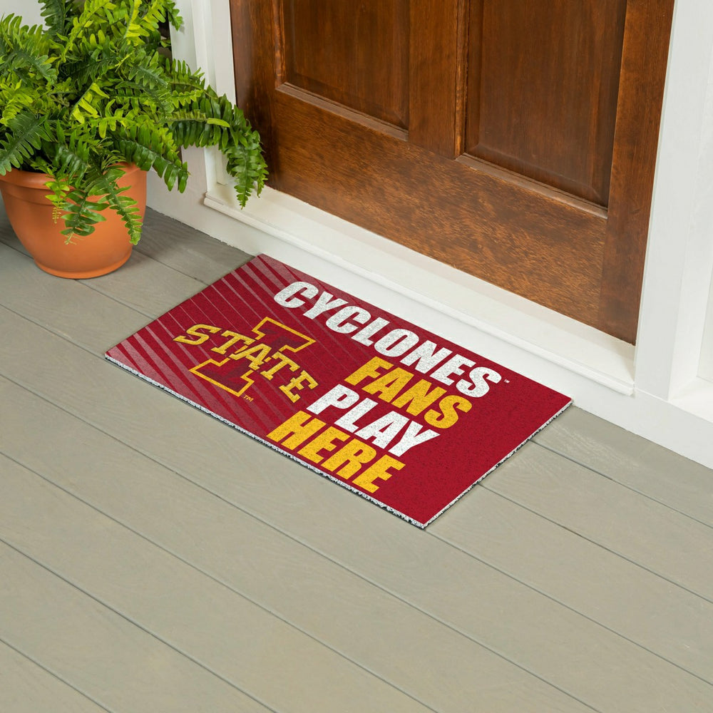 Iowa State University Fan Mat, 28"x16", Collegiate