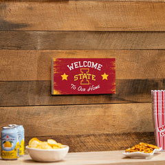 Iowa State University Wood Wall Sign, 6x11, Collegiate, Home