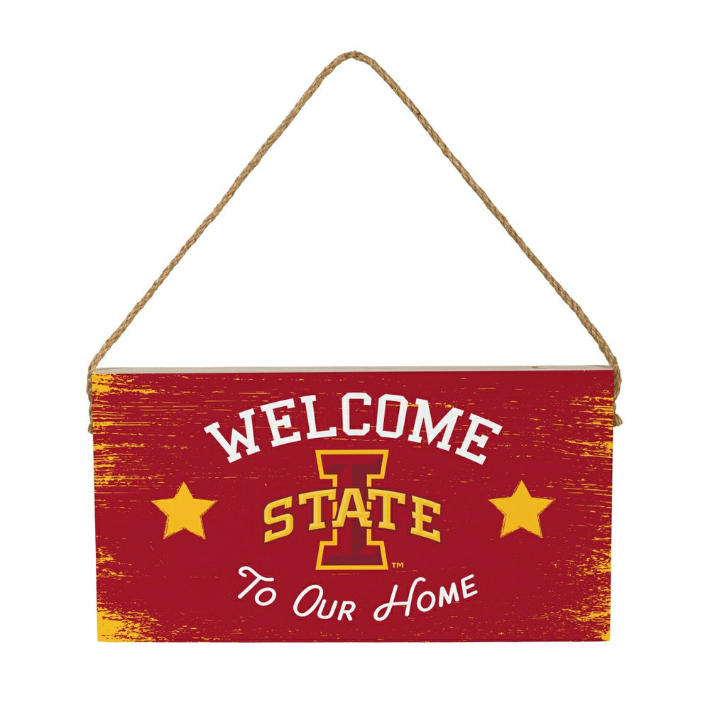 Iowa State University Wood Wall Sign, 6x11, Collegiate, Home