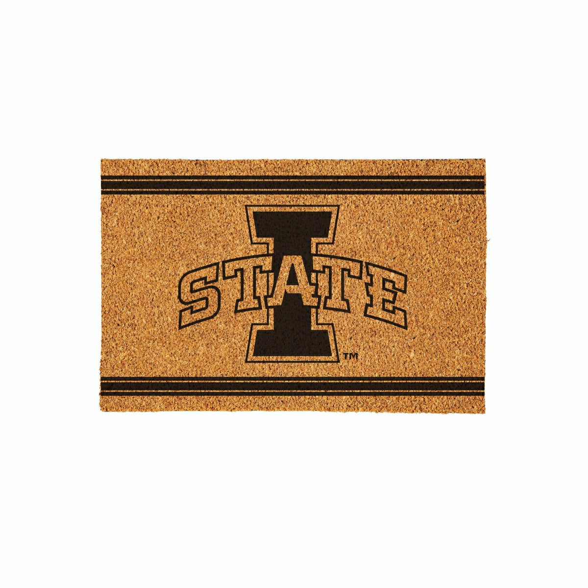 Iowa State University Large One Color Coir Mat, 36"x24", Collegiate