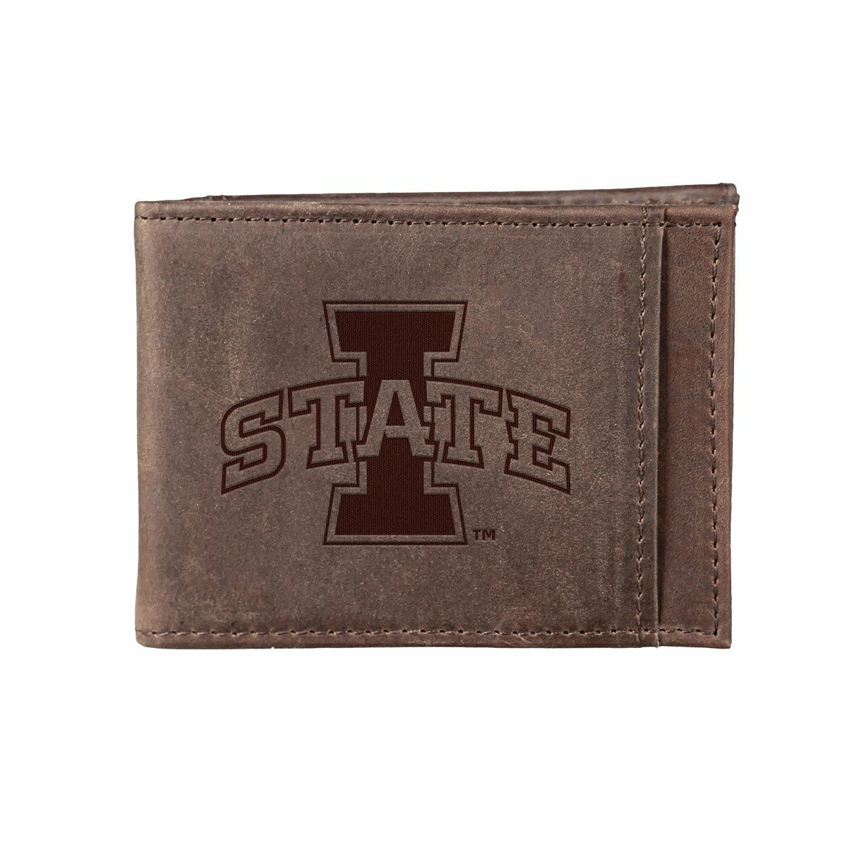 Front Pocket Wallet w/ RFID Blocking, Iowa State University, Brown, Collegiate, Home