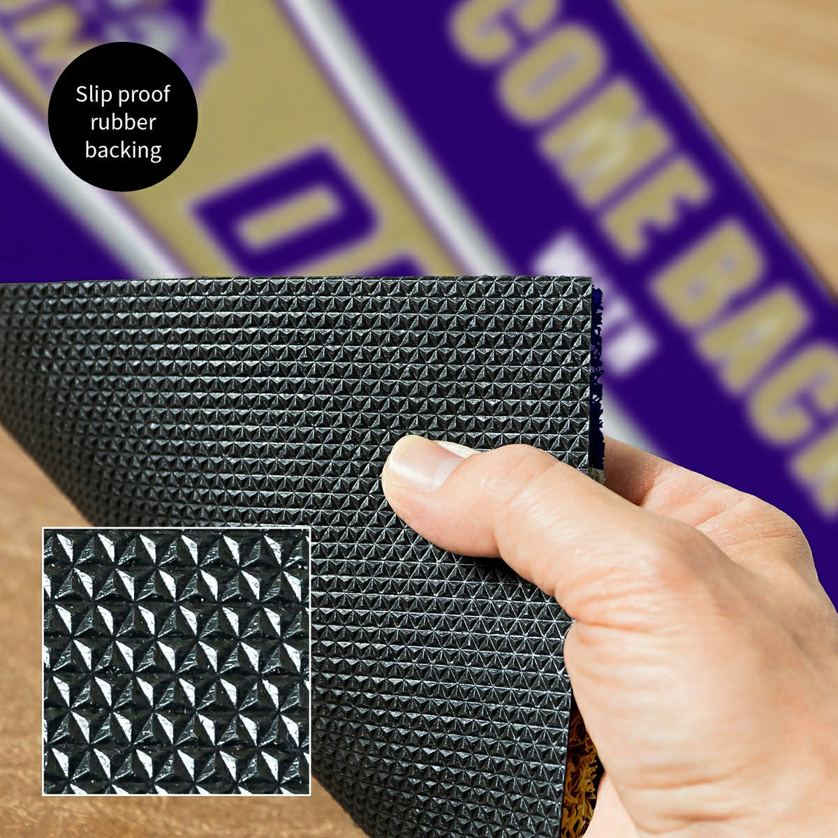 28" x 16" PVC Trapper Mat, Come Back with Tickets, James Madison Unive, Collegiate