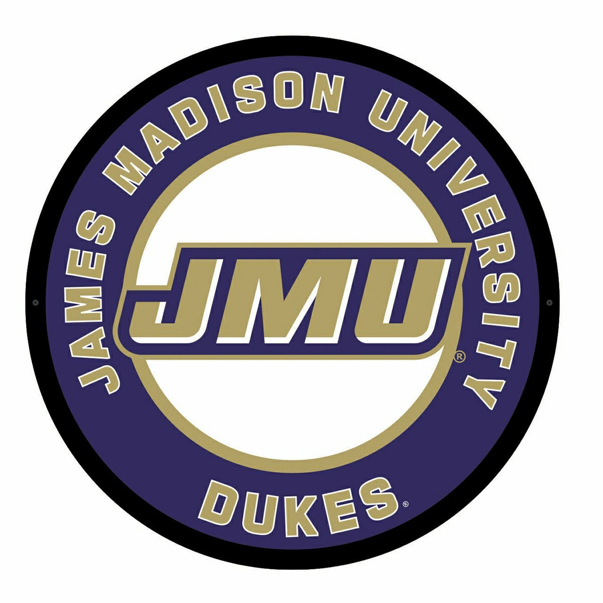 LED Wall Decor, Round, James Madison University, Collegiate, Home