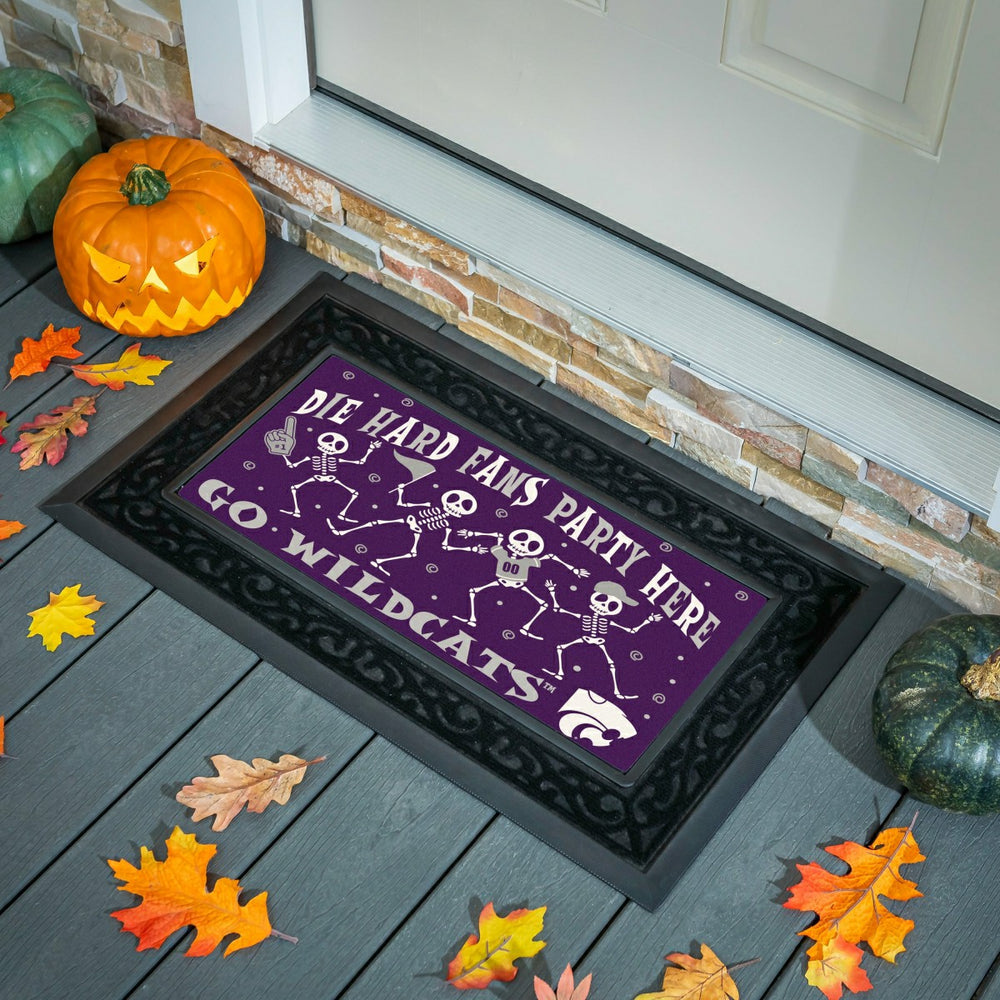Kansas State University,University of Kansas Flocked Coir Halloween Sa, Collegiate