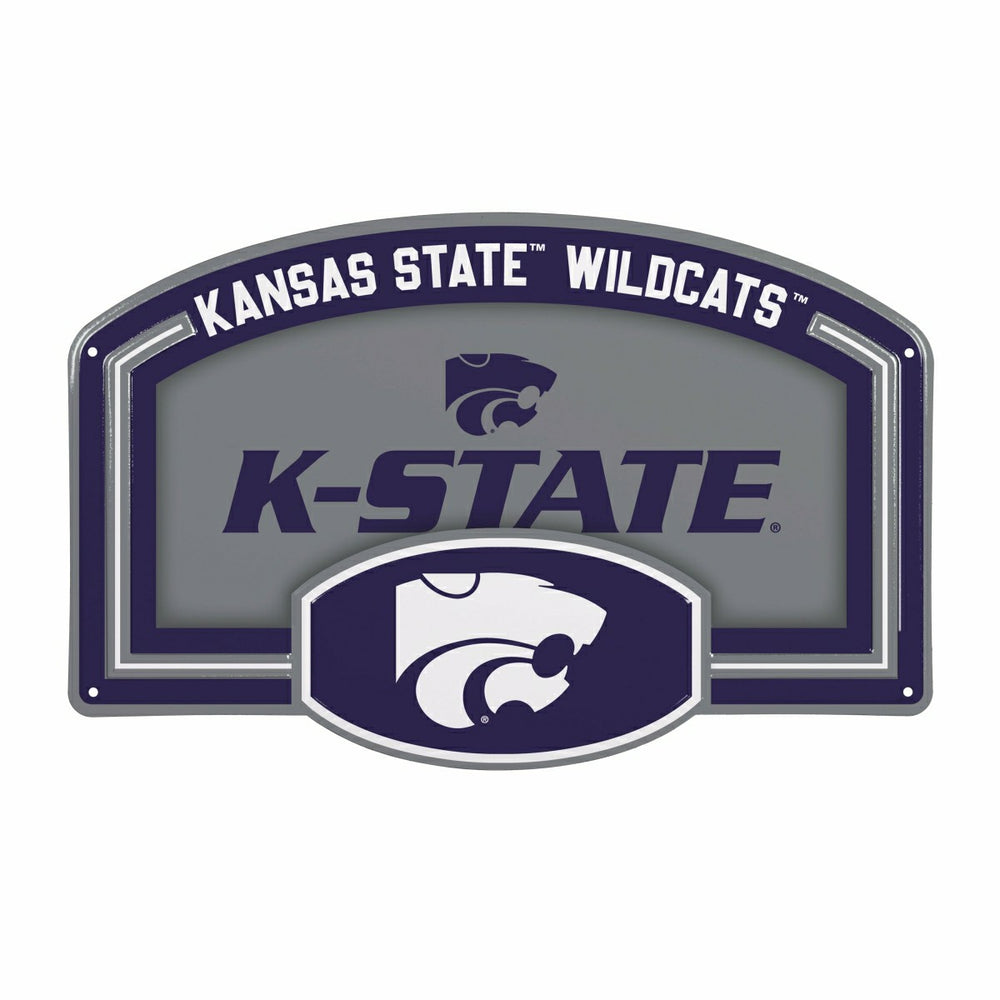 Kansas State University USA Embossed Steel Wall Sign, 11" x 17", Collegiate, Home
