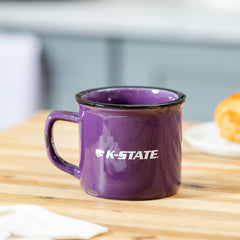 Kansas State University Ceramic Camp Cup with Enamel Finish, 14oz, Collegiate, Home
