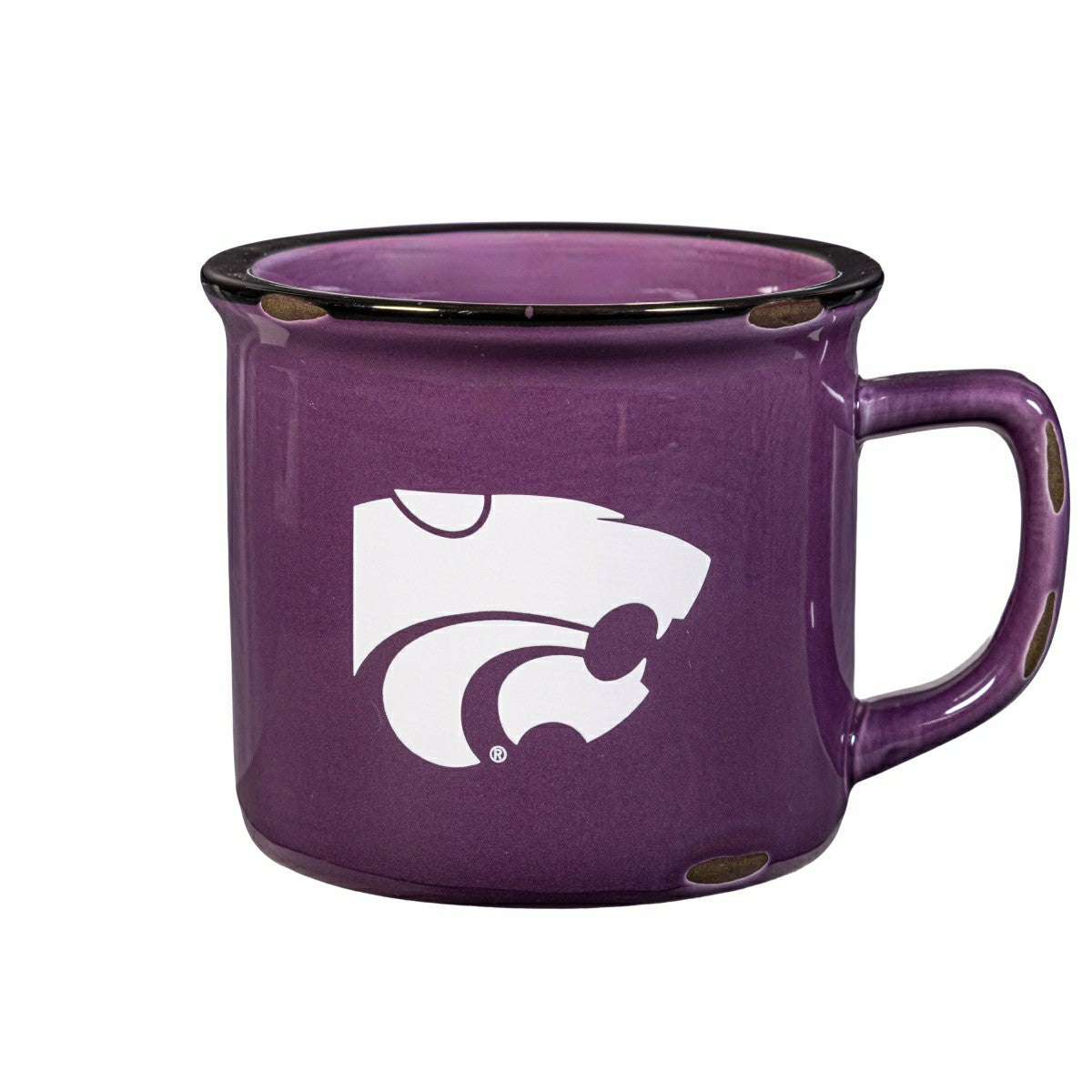 Kansas State University Ceramic Camp Cup with Enamel Finish, 14oz, Collegiate, Home