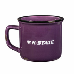 Kansas State University Ceramic Camp Cup with Enamel Finish, 14oz, Collegiate, Home