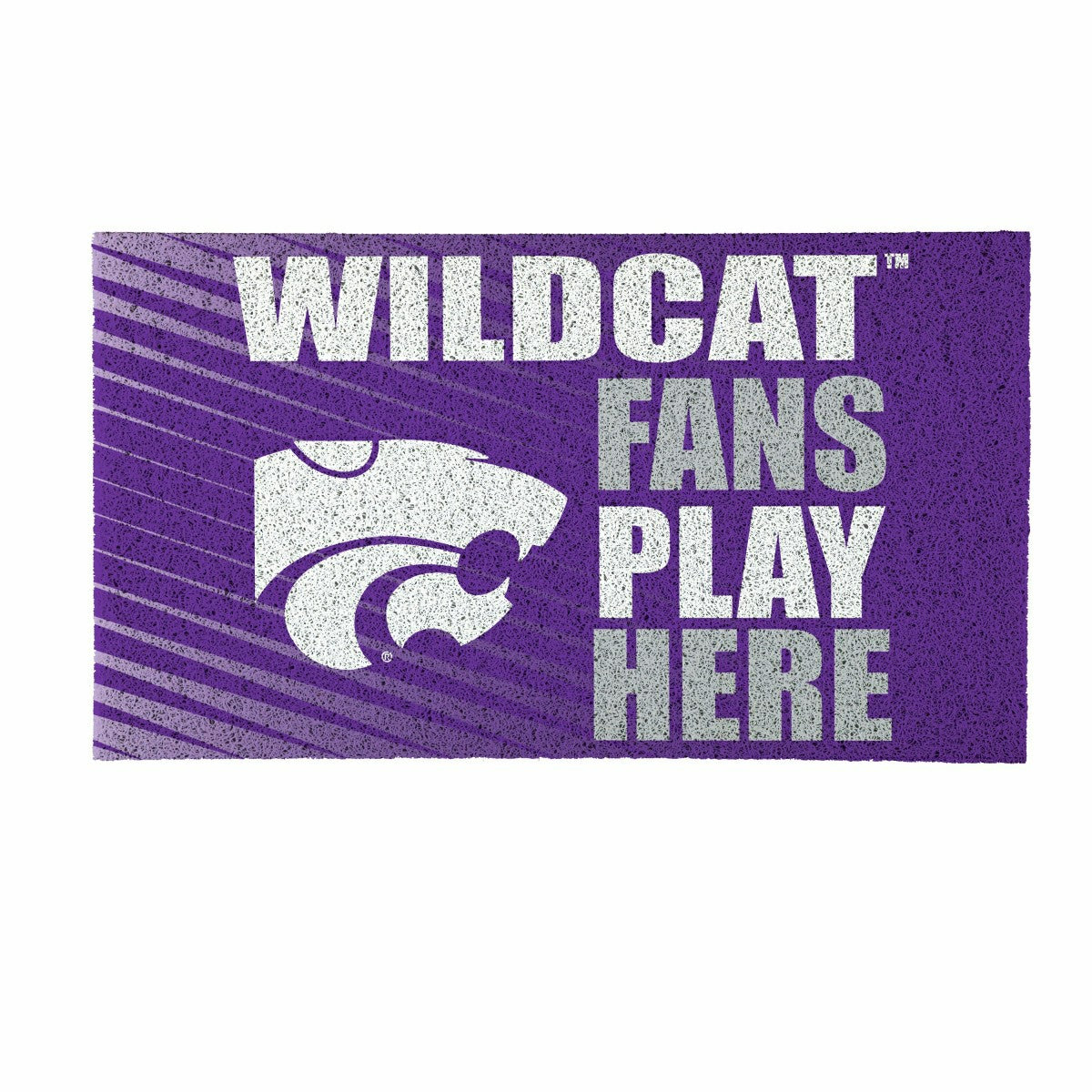 Kansas State University Fan Mat, 28"x16", Collegiate