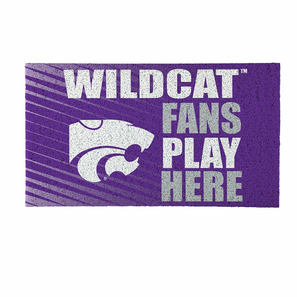 Kansas State University Fan Mat, 28"x16", Collegiate