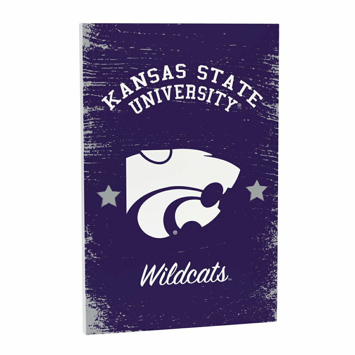 Kansas State University Wood Wall Sign, 16x24, Collegiate, Home