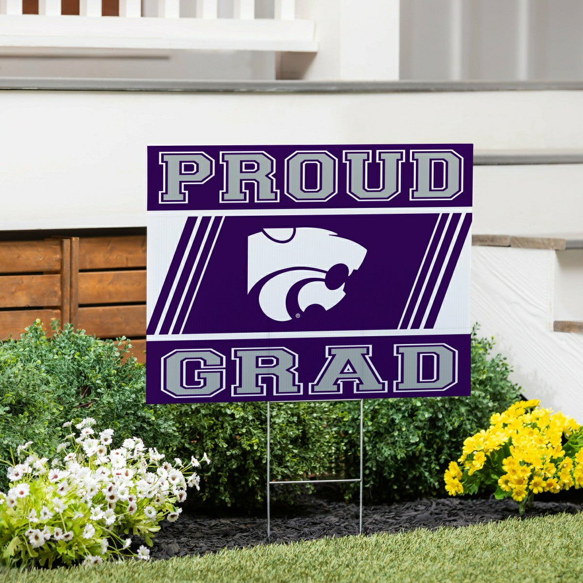Kansas State University Coroplast Yard Sign Graduate, Collegiate, Home