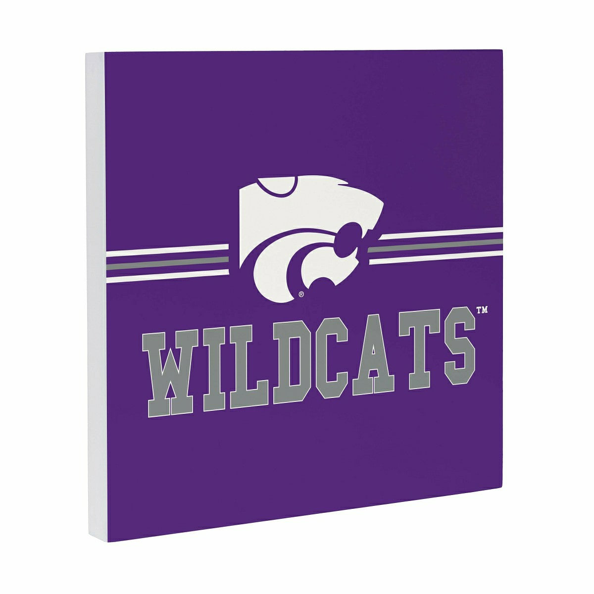 Kansas State University Wood Wall Sign, 12x12, Collegiate, Home