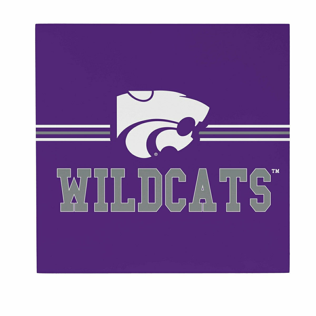 Kansas State University Wood Wall Sign, 12x12, Collegiate, Home