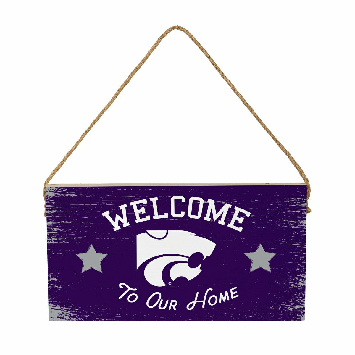 Kansas State University Wood Wall Sign, 6x11, Collegiate, Home