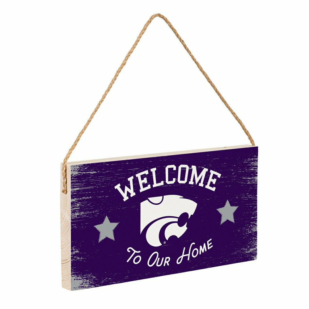 Kansas State University Wood Wall Sign, 6x11, Collegiate, Home