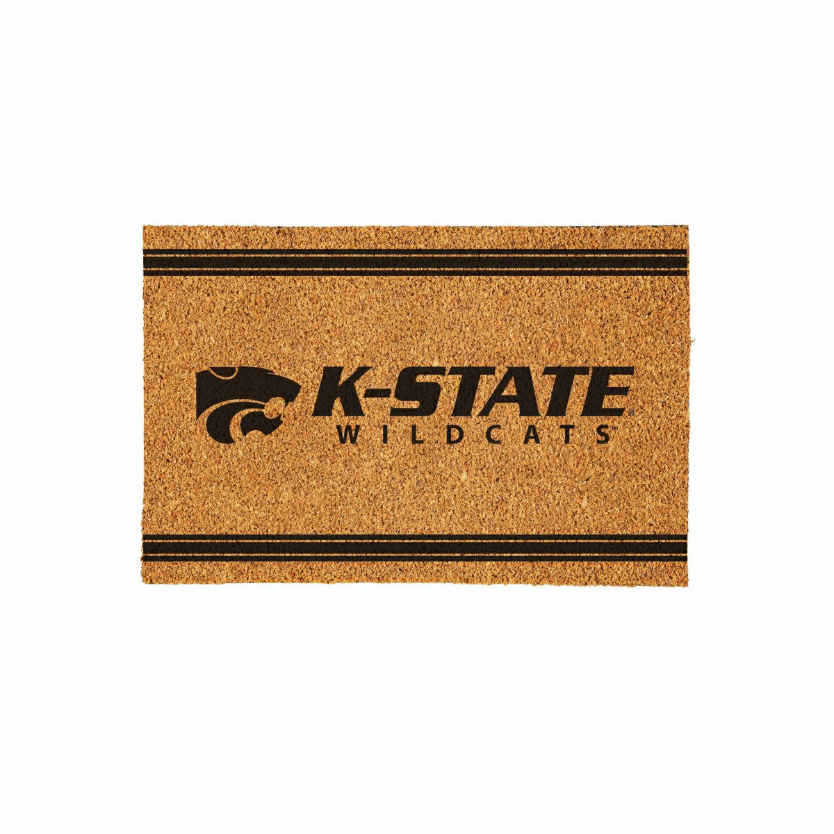 Kansas State University Large One Color Coir Mat, 36"x24", Collegiate