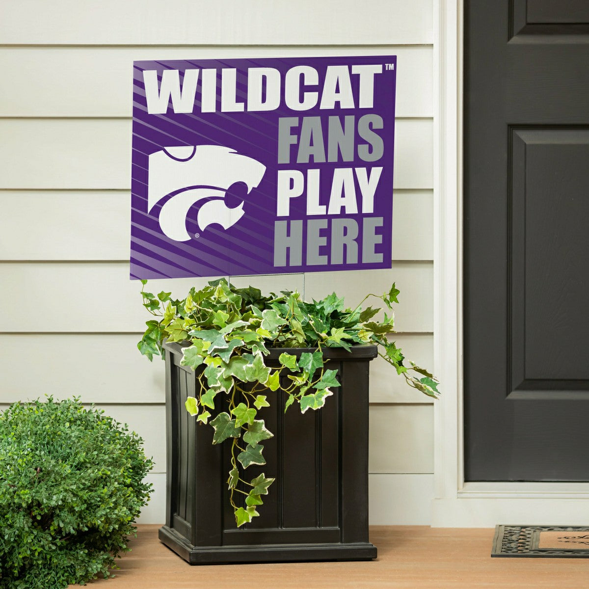 Kansas State University Coroplast Yard Sign "Fans Play Here", Collegiate, Home