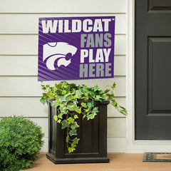 Kansas State University Coroplast Yard Sign "Fans Play Here", Collegiate, Home