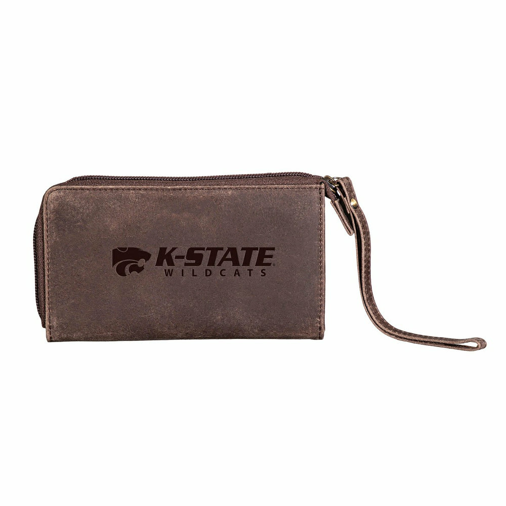 Wristlet Wallet, Brown, Kansas State University, Collegiate, Home