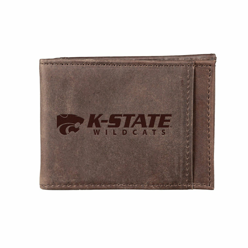 Front Pocket Wallet w/ RFID Blocking, Kansas State University, Brown, Collegiate, Home
