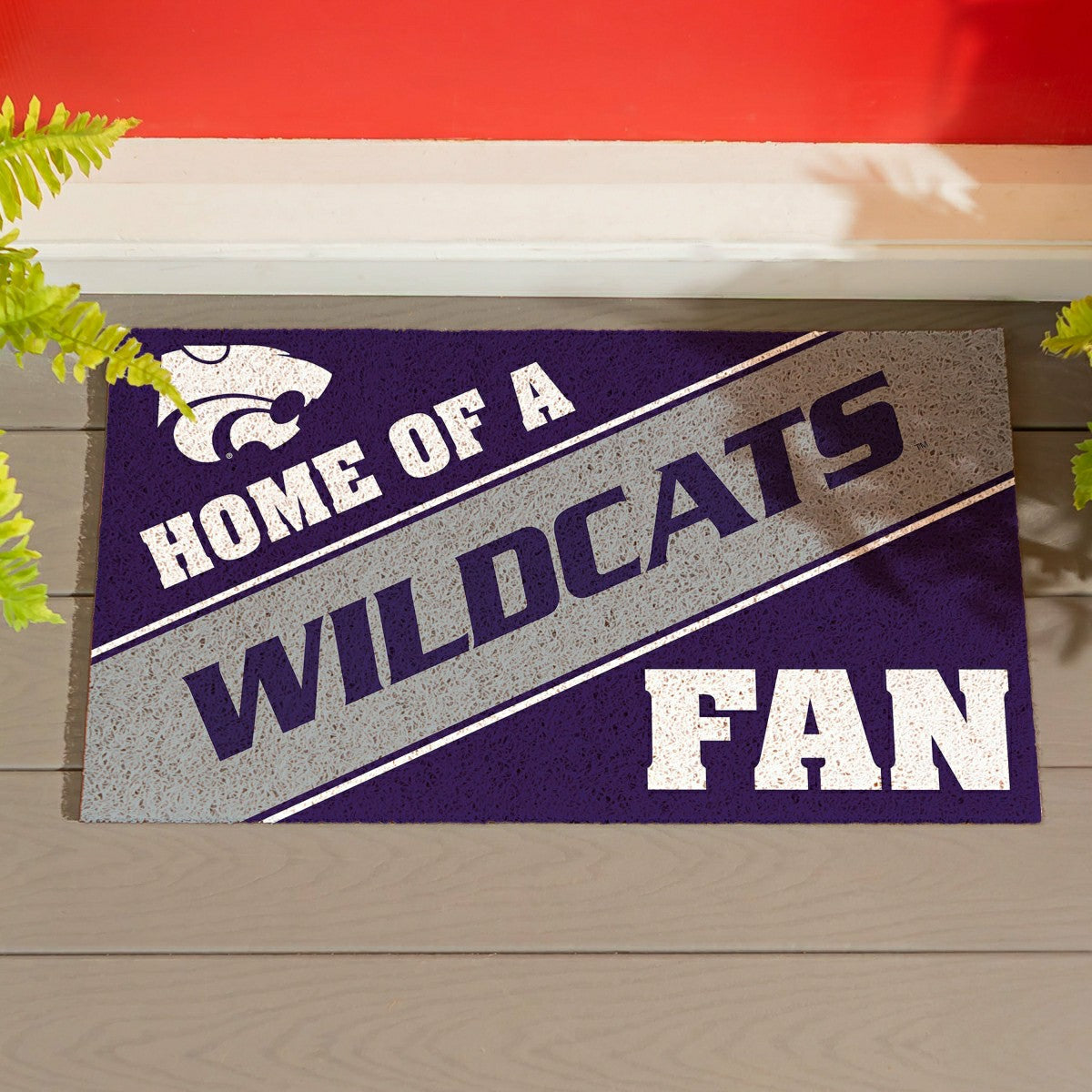Kansas State University, PVC Mat COLOR, Home of a Fan, Collegiate