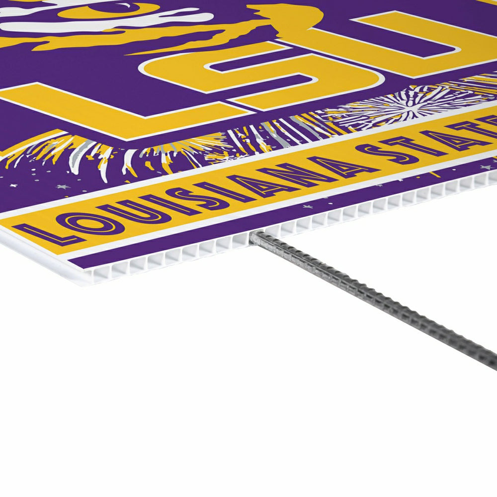Louisiana State University Yard Sign, Patriotic, Collegiate, Home