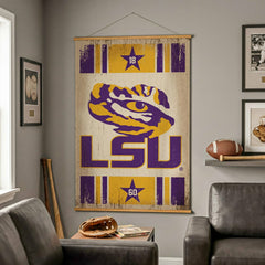 Louisiana State University, Canvas Wall Tapestry, Large, 54x36, Collegiate, Home