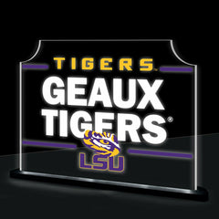 Louisiana State University College Rectangle Desklite LED Decor, Collegiate, Home