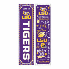 46" Double Sided Leaner, Louisiana State University, Winter Seasonal, Collegiate, Home
