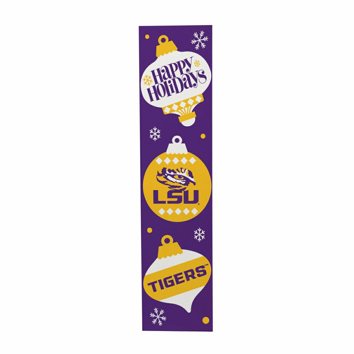 47" Double Sided Leaner, Louisiana State University, Christmas, Collegiate, Home