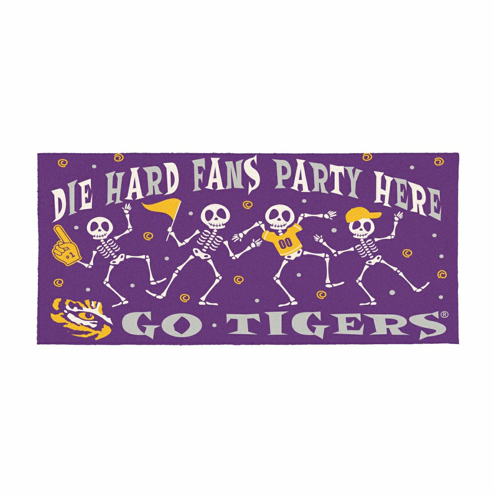 Louisiana State University Flocked Coir Halloween Sassafras Switch Mat, Collegiate
