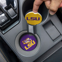 Louisiana State University Car Coaster Set, 2pc, Collegiate, Home