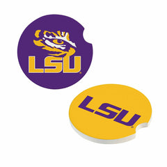 Louisiana State University Car Coaster Set, 2pc, Collegiate, Home