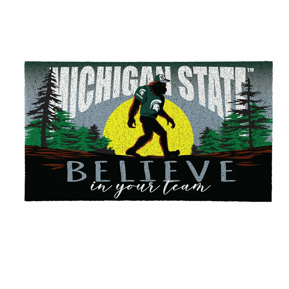 Michigan State University Bigfoot PVC Mat, 28"x16", Collegiate
