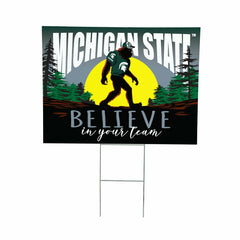 Michigan State University Yard Sign, Bigfoot, Collegiate, Home