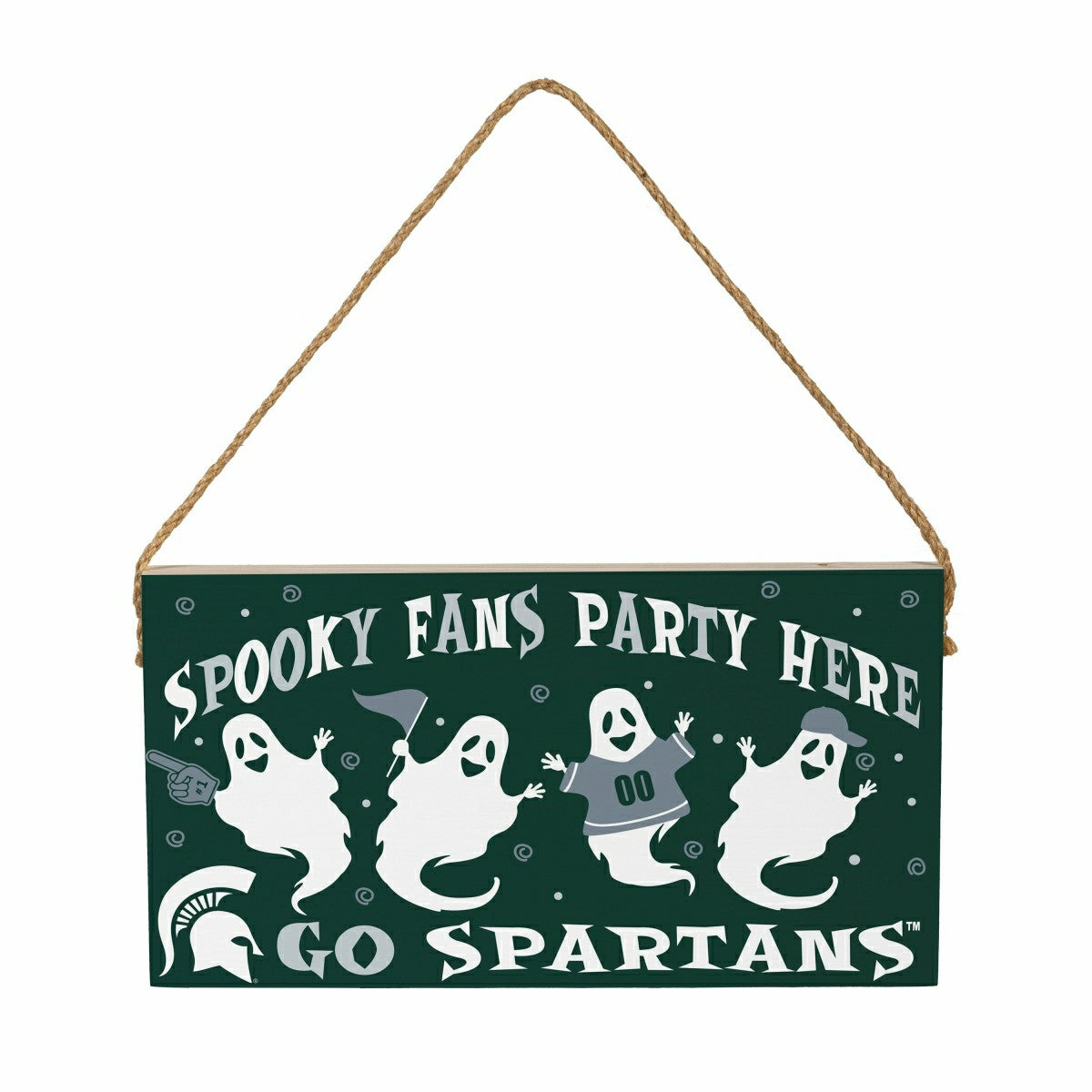 Michigan State University Halloween Wood Wall Sign, 6x11, Collegiate, Home