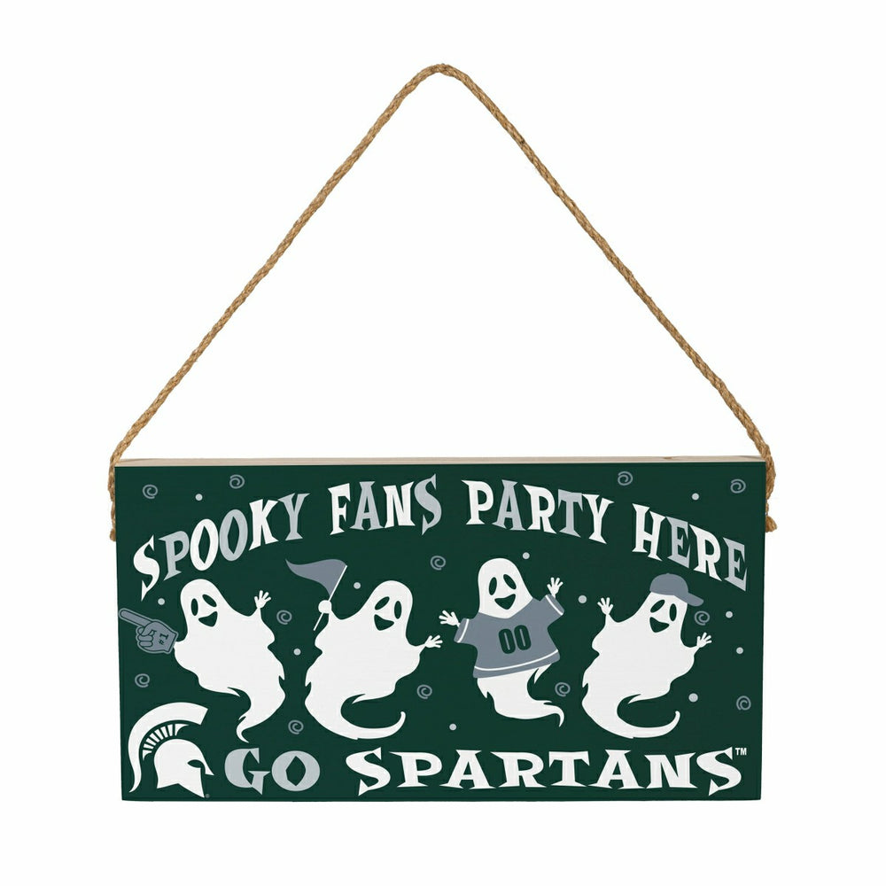 Michigan State University Halloween Wood Wall Sign, 6x11, Collegiate, Home